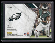 Load image into Gallery viewer, 2022 Panini Limited #SSS-AB A.J. Brown Stadium Star Swatches Ruby Spotlight #/25
