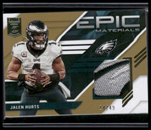 Load image into Gallery viewer, 2023 Donruss Elite #3 Jalen Hurts Epic Materials Prime #/49
