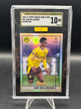Load image into Gallery viewer, 2020-21 Topps Chrome Merlin Jude Bellingham Refractor SGC 10P MBA Gold Diamond
