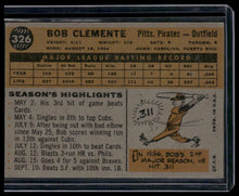 Load image into Gallery viewer, 1960 Topps #326 Bob Clemente
