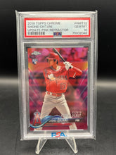 Load image into Gallery viewer, 2018 Topps Chrome Update #HMT32 Shohei Ohtani Update-Pink Refractor PSA 10
