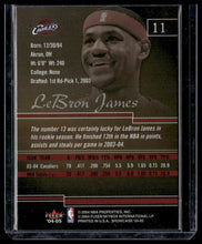 Load image into Gallery viewer, 2004-05 Fleer Showcase #11 LeBron James
