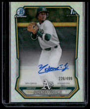 Load image into Gallery viewer, 2026 Bowman Chrome #CPA-JC Johenssy Colome Prospect Autographs Refractor #/499
