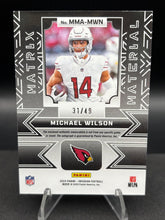 Load image into Gallery viewer, 2024 Panini Obsidian Michael Wilson Matrix Material Autographs Purple #/49
