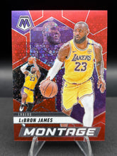 Load image into Gallery viewer, 2024-25 Panini Mosaic #19 LeBron James Montage Fast Break Red #/99
