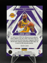 Load image into Gallery viewer, 2023-24 Panini Phoenix #14 LeBron James Paragon Phoenix Orange Ice #/249
