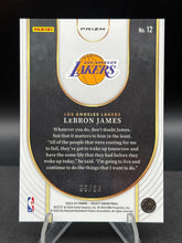 Load image into Gallery viewer, 2023-24 Panini Select #12 LeBron James Neon Icon Pink Cracked Ice Prizm #/99
