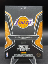 Load image into Gallery viewer, 2009-10 Panini Certified #10 LeBron James Gold Team Gold #/25
