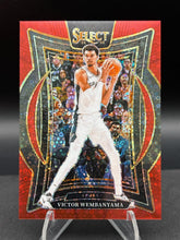 Load image into Gallery viewer, 2024-25 Panini Select #9 Victor Wembanyama Red Disco Prizm #/49
