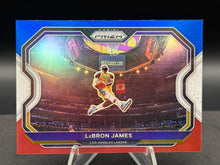 Load image into Gallery viewer, 2020-21 Panini Prizm #1 LeBron James Red, White and Blue Prizm
