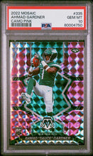 Load image into Gallery viewer, 2022 Panini Mosaic #335 Sauce Gardner Camo Pink PSA 10
