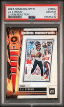 Load image into Gallery viewer, 2023 Panini Donruss Optic Chain Reaction #CRCJ Cj Stroud PSA 10
