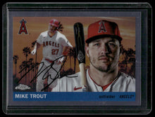 Load image into Gallery viewer, 2025 Topps Chrome Platinum #55CV-1 Mike Trout 1955 Topps City Variations
