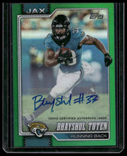 Load image into Gallery viewer, 2026 Topps Flagship #91 Bhayshul Tuten Real One Autographs Green #/99

