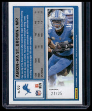 Load image into Gallery viewer, 2025 Donruss Optic #63 Amon-Ra St. Brown Black Pandora #/25
