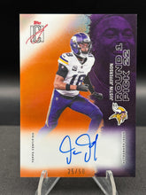 Load image into Gallery viewer, 2025 Topps Signature Class Justin Jefferson Chrome Autos Orange Refractor #/50
