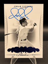 Load image into Gallery viewer, 2016 Panini Flawless #GA-OV Omar Vizquel Greats Autographs Sapphire #/15
