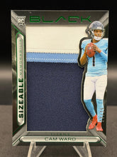 Load image into Gallery viewer, 2025 Panini Black #SIZ-CWD Cam Ward Sizeable Rookie Memorabilia Emerald #/25
