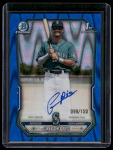 Load image into Gallery viewer, 2026 Bowman Chrome #BCP-176 Gregory Pio Prospects Blue Wave Refractor #/150
