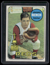 Load image into Gallery viewer, 1969 Topps #95 Johnny Bench
