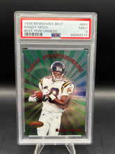 Load image into Gallery viewer, 1998 Bowman's Best #BP5 Randy Moss Best Performers PSA 9
