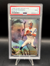 Load image into Gallery viewer, 1998 Flair Showcase #3 Peyton Manning PSA 9

