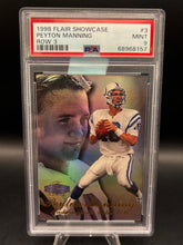 Load image into Gallery viewer, 1998 Flair Showcase #3 Peyton Manning PSA 9
