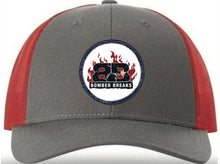 Load image into Gallery viewer, Charcoal/Red Bomber Breaks Hat
