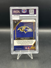 Load image into Gallery viewer, Lamar Jackson 2019 Panini Select Cosmic Prizm #214 PSA 9
