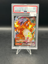 Load image into Gallery viewer, Charizard Vmax Full Art Pokemon Darkness Ablaze 020/189 PSA 9
