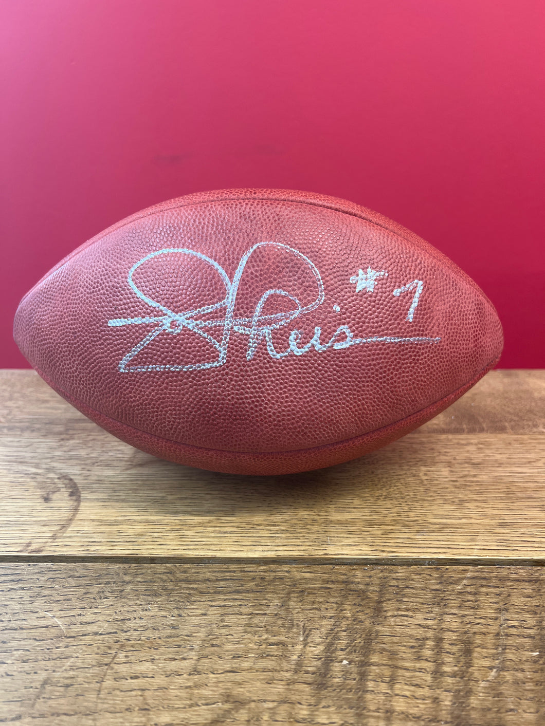 Joe Theisman Autographed Football JSA Cert