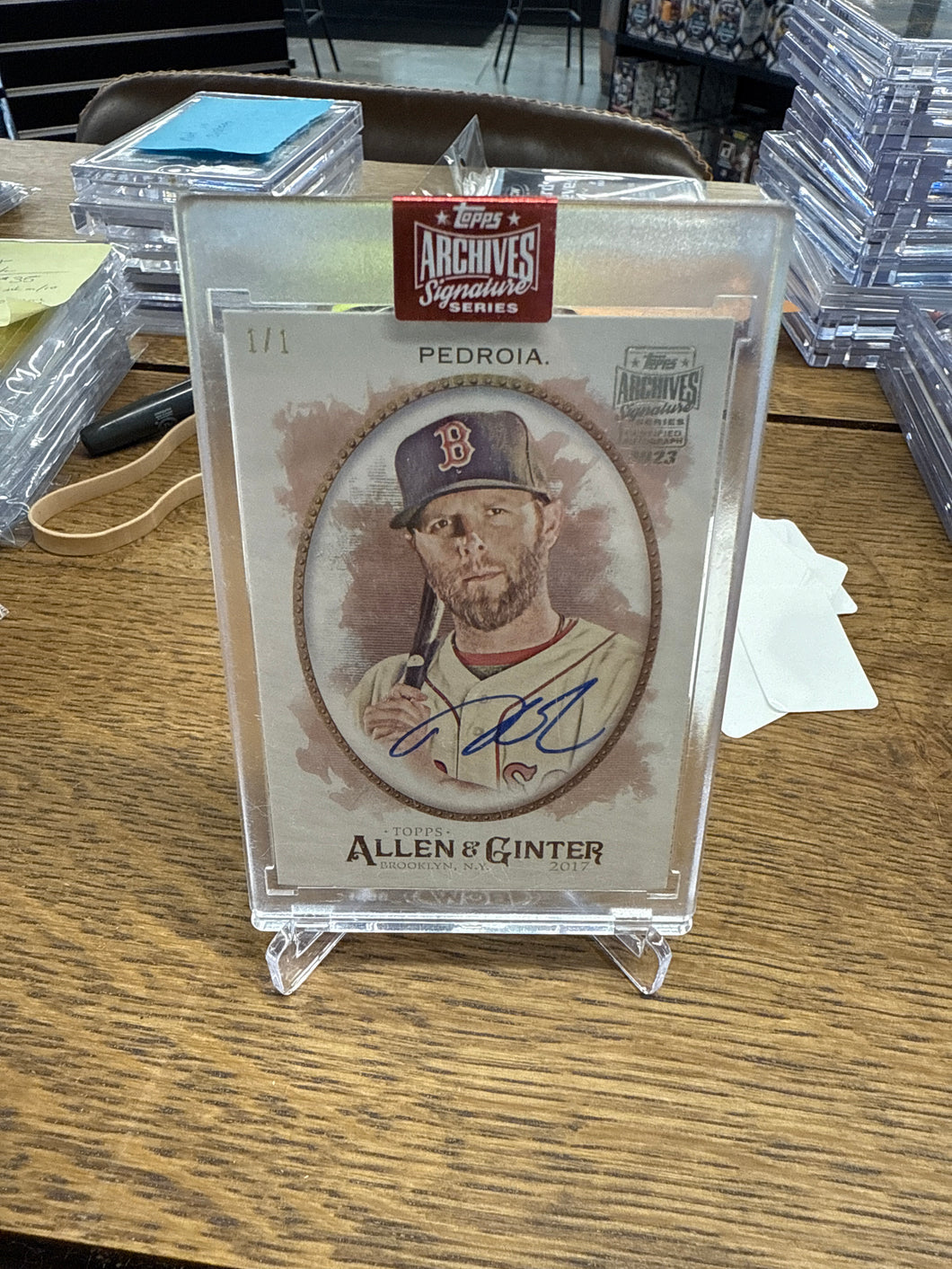 Dustin Pedroia 2023 Topps Archives Sig Series 2017 Allen & Ginter Auto 1/1