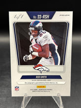 Load image into Gallery viewer, 2025 Panini Prizm Black #53 Rod Smith Sensational Signatures Nebula FOTL #/1
