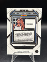 Load image into Gallery viewer, 2023 Panini Prizm Draft Picks #2 Victor Wembanyama Green

