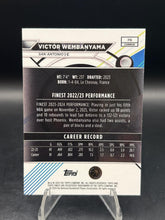 Load image into Gallery viewer, 2023-24 Finest #76 Victor Wembanyama Checkerboard Refractor
