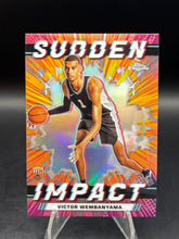 Load image into Gallery viewer, 2023-24 Topps Chrome #SI-1 Victor Wembanyama Sudden Impact
