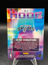 Load image into Gallery viewer, 2023-24 Hoops Premium Stock #5 Victor Wembanyama Hoopla Silver Prizm
