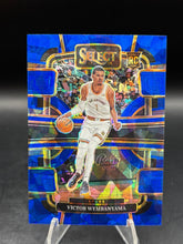Load image into Gallery viewer, 2023-24 Panini Select #87 Victor Wembanyama Blue Cracked Ice Prizm
