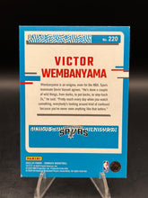 Load image into Gallery viewer, 2023-24 Donruss #220 Victor Wembanyama Green Laser Holo
