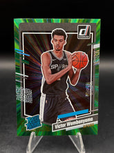 Load image into Gallery viewer, 2023-24 Donruss #220 Victor Wembanyama Green Laser Holo
