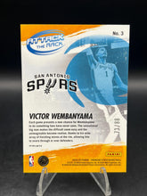 Load image into Gallery viewer, 2023 Hoops Premium Stock Victor Wembanyama Attack The Rack  Red Prizm #/88
