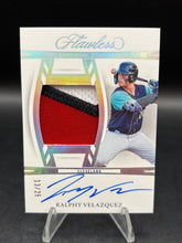 Load image into Gallery viewer, 2024 Panini Flawless #DPA-RV Ralphy Velazquez Prospect Patch Autograph #/25
