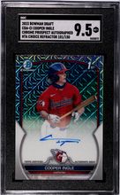 Load image into Gallery viewer, 2023 Bowman Draft Cooper Ingle Chr. Pros. Auto. HTA Choice Ref. /150 SGC 9.5
