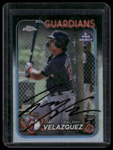 Load image into Gallery viewer, 2024 Topps Pro Debut #PDC-137 Ralphy Velazquez Chrome In-Person Auto
