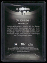 Load image into Gallery viewer, 2026 Bowman Chrome #BS-7 Carson Benge Bowman Spotlights
