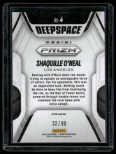 Load image into Gallery viewer, 2025-26 Panini Prizm #4 Shaquille O'Neal Deep Space Prizm Blue Seismic #/99
