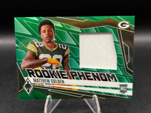 Load image into Gallery viewer, 2025 Panini Phoenix Matthew Golden Rookie Phenom Jersey Green Prizm #/99
