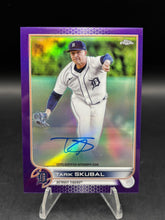 Load image into Gallery viewer, 2022 Topps Chrome #CVA-TS Tarik Skubal Veteran Autographs Blue Refractor #/150
