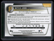 Load image into Gallery viewer, 2025 Bowman Chrome #BMA-MJ Mitch Jebb Prospect Autographs Blue Mojo #/150
