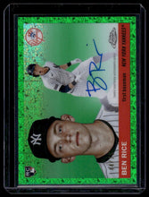 Load image into Gallery viewer, 2025 Topps Chrome Platinum Ben Rice Autographs Green Mini-Diamond Refractor #/75
